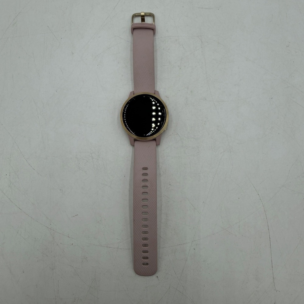 Garmin Vivoactive 4S 40mm Light Gold Stainless with Dust Rose Band Tested